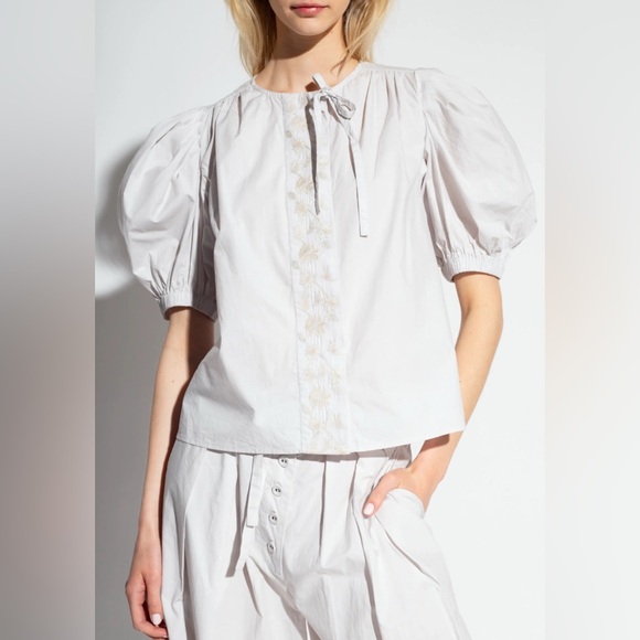 Ulla Johnson Colette Top in Dove size 6 - Picture 5 of 10